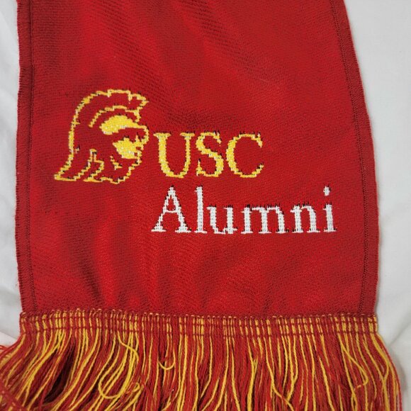 Vintage USC Alumni Trojans Class Of 59 Red And Yellow Scarf College School - Picture 2 of 9